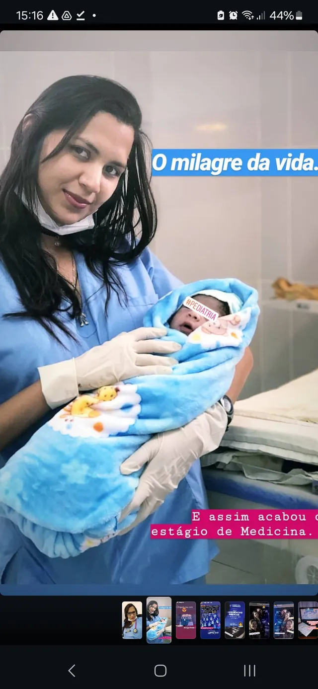 O primeiro parto e recepção de RN a gente não esquece.