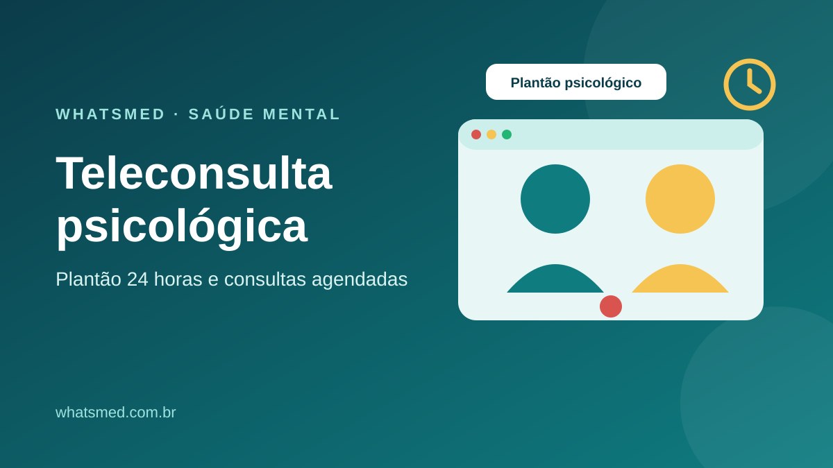 Teleconsulta psicológica: quando ela ajuda e como a WhatsMED oferece